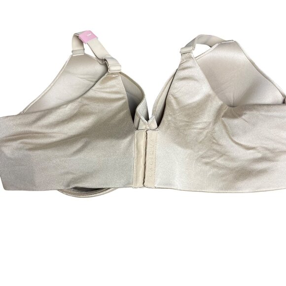 Cacique Lightly Lined Full Coverage Bra Tan Beige Nude Neutral Sz 46C - Picture 3 of 8